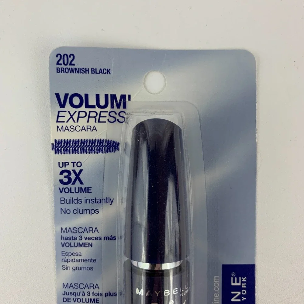 Maybelline Volum' Express Mascara Volume Building 202 Brownish Black NOS